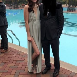 Gorgeous floor length seafoam green dress M